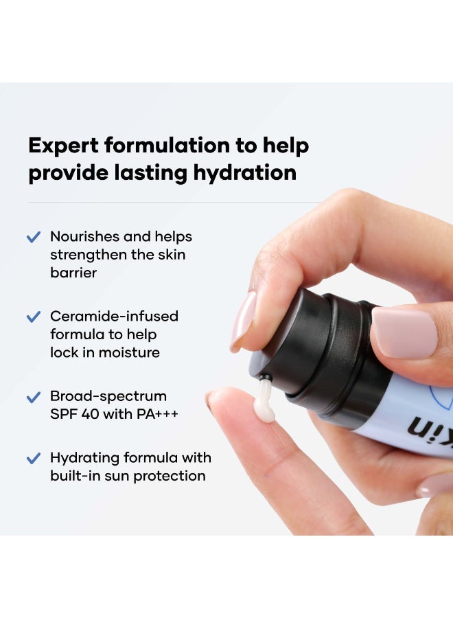 Cureskin Ceramide Moisturiser SPF 40 PA+++ Skin Barrier Repair Face Moisturizer for Men and Women | Hyaluronic Acid Moisturizer for Face | Anti Aging Cream for Women and Men - Image 2